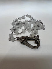 Aquamarine Necklace in Silver — Sands Swim necklaces